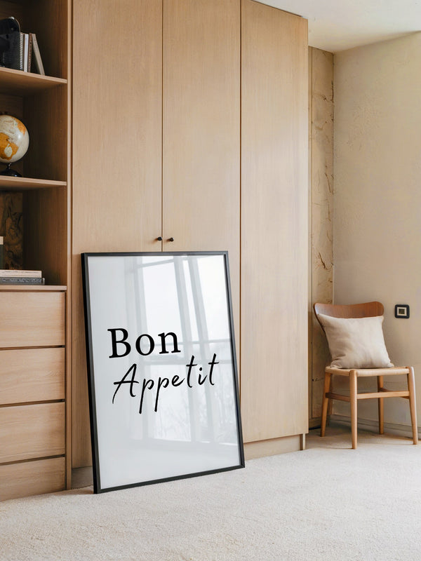 Bon Appetit Schriftzug elegant