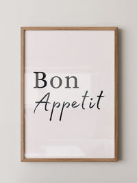 Bon Appetit Schriftzug elegant