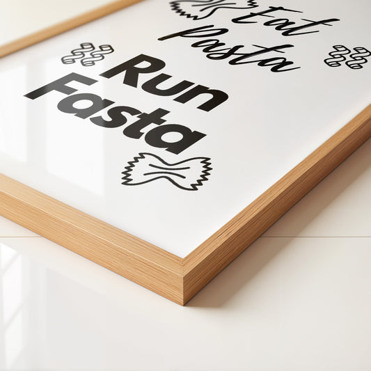 Nudelmotive Typografie Schwarzweiß