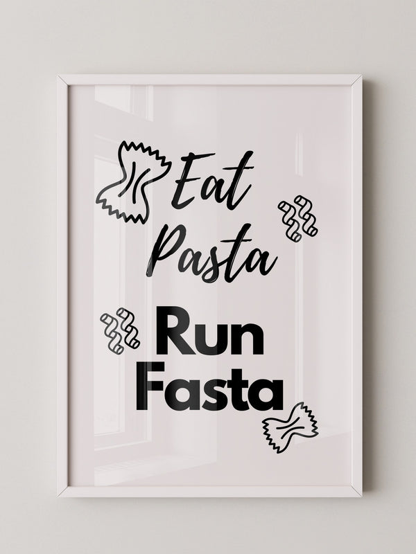 Nudelmotive Typografie Schwarzweiß