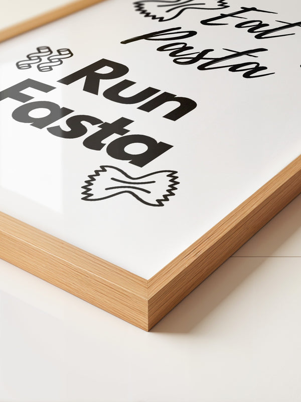 Nudelmotive Typografie Schwarzweiß