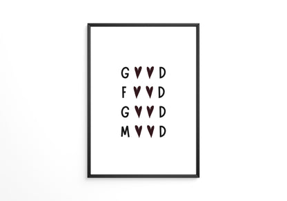 Herz-Buchstaben Muster minimalistisch