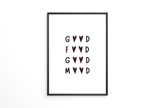 Herz-Buchstaben Muster minimalistisch