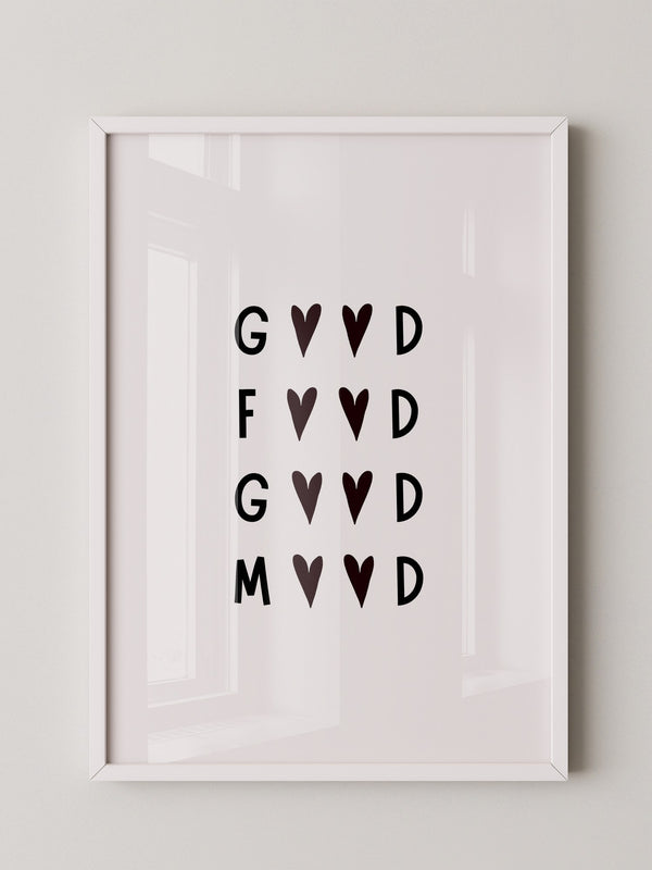 Herz-Buchstaben Muster minimalistisch