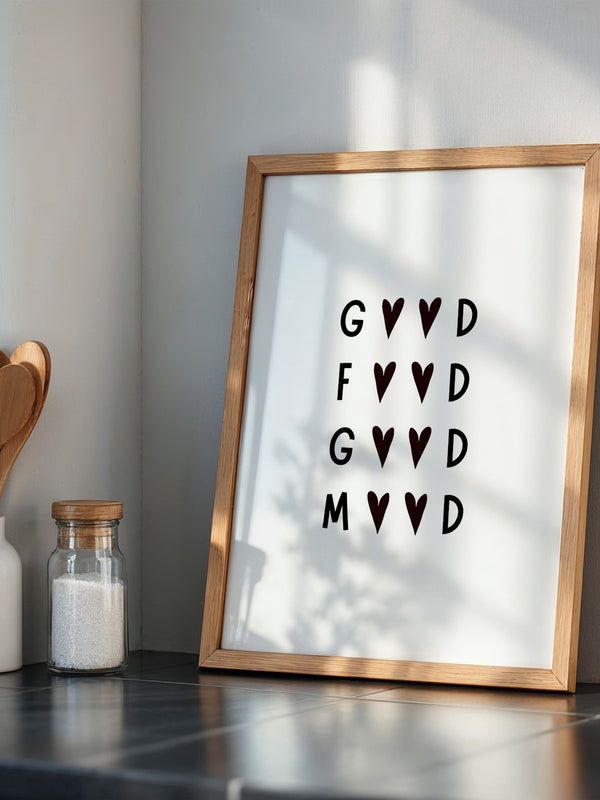 Herz-Buchstaben Muster minimalistisch