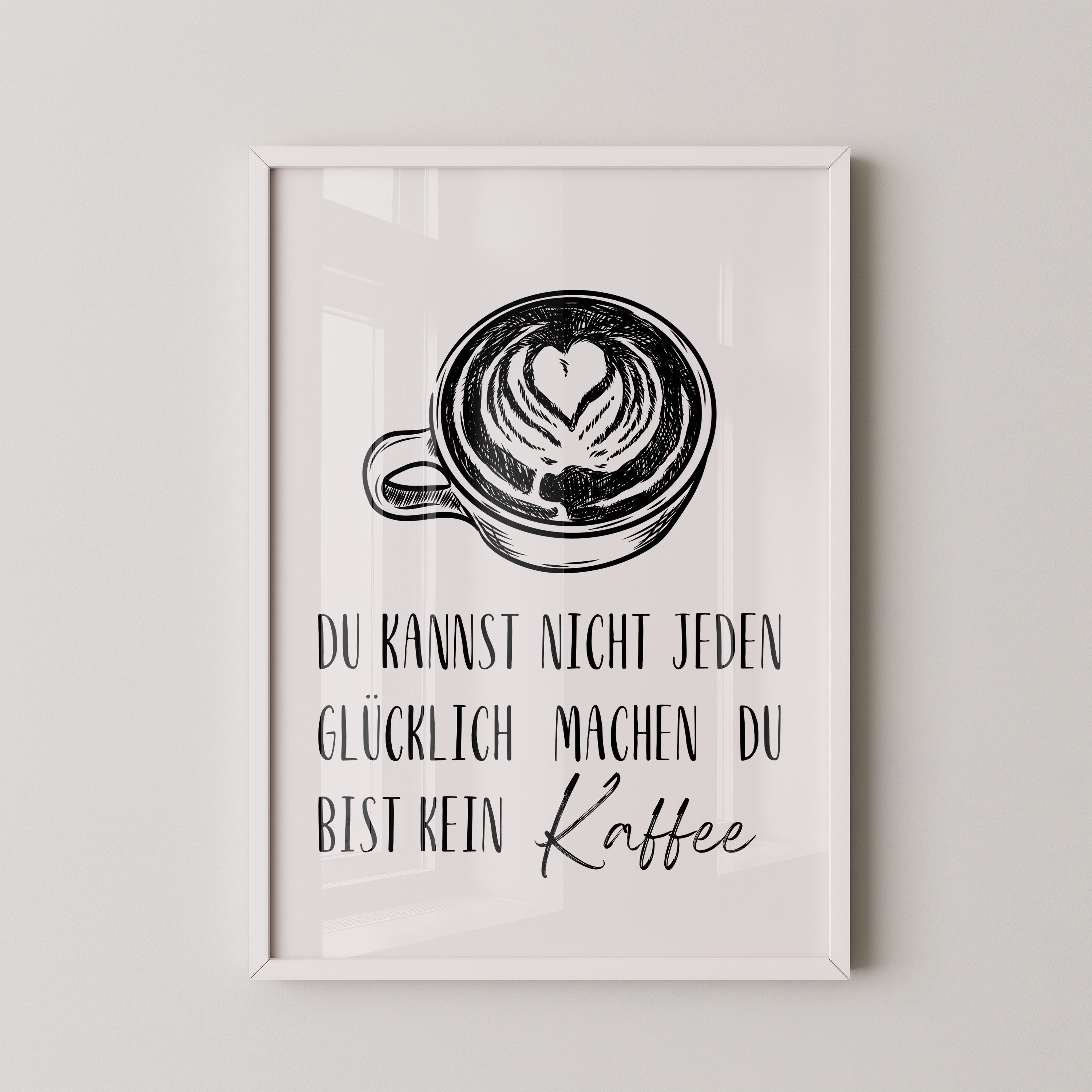 Kaffeetasse Herz Zeichnung
