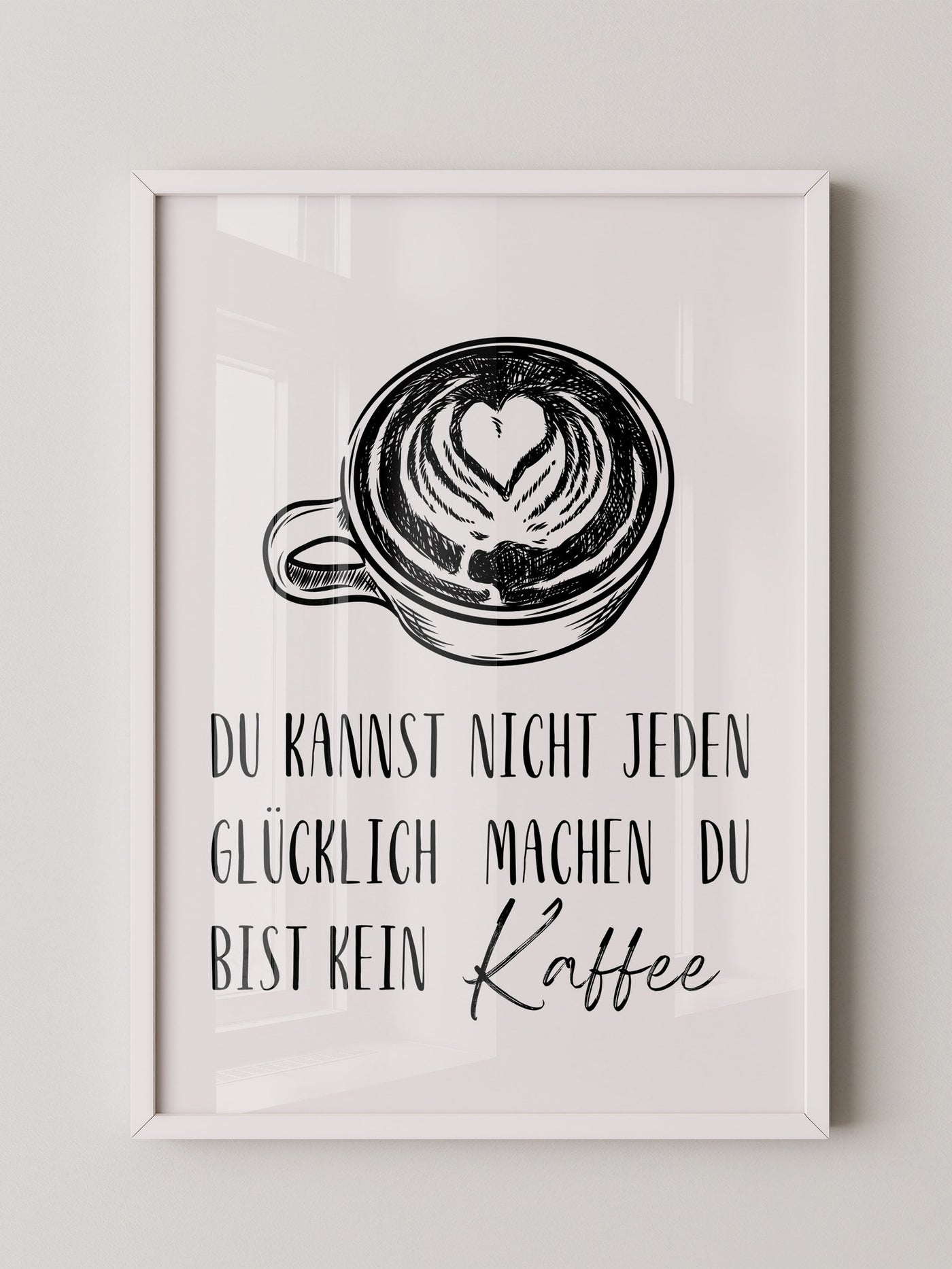 Kaffeetasse Herz Zeichnung