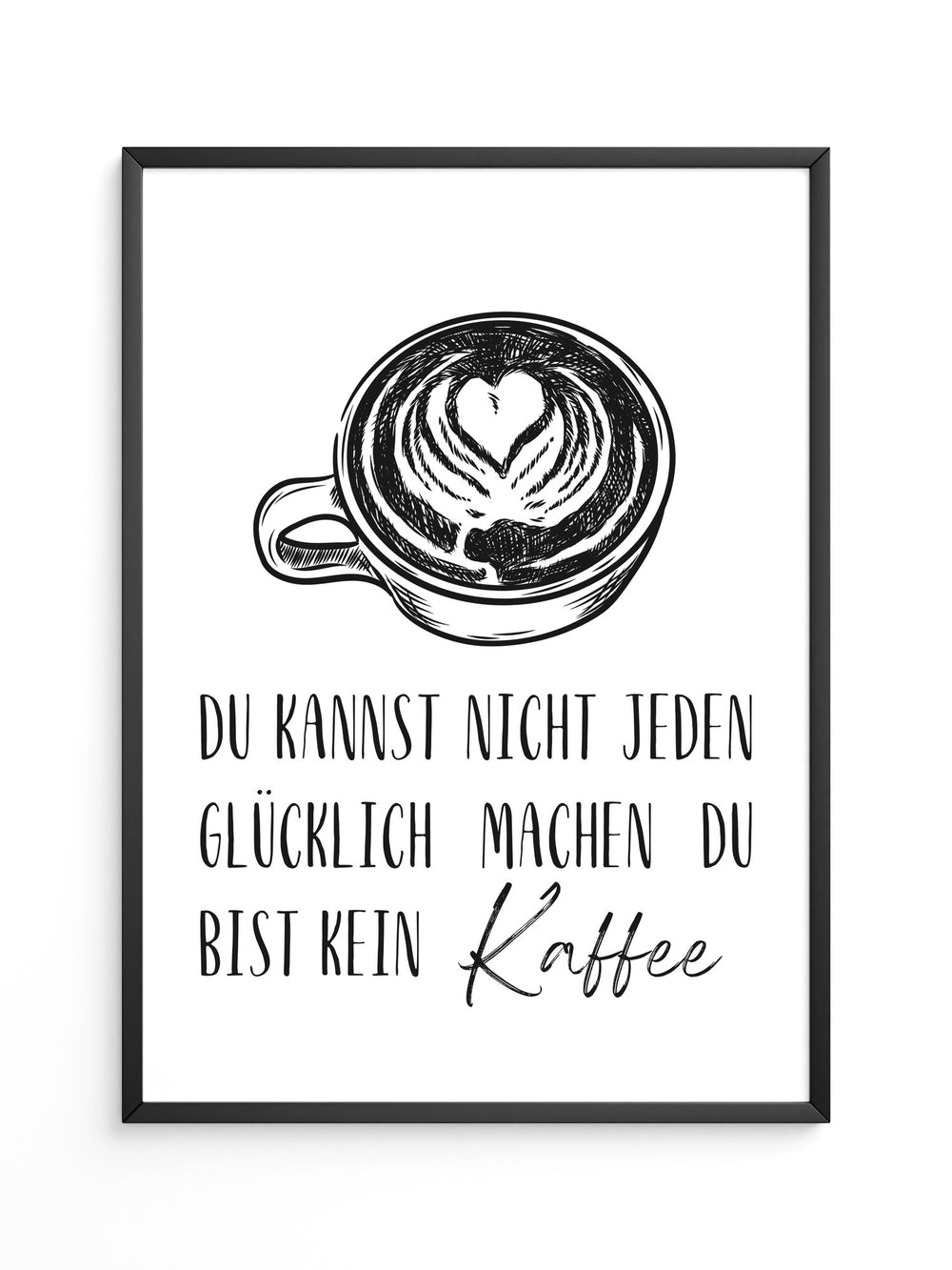 Kaffeetasse Herz Zeichnung