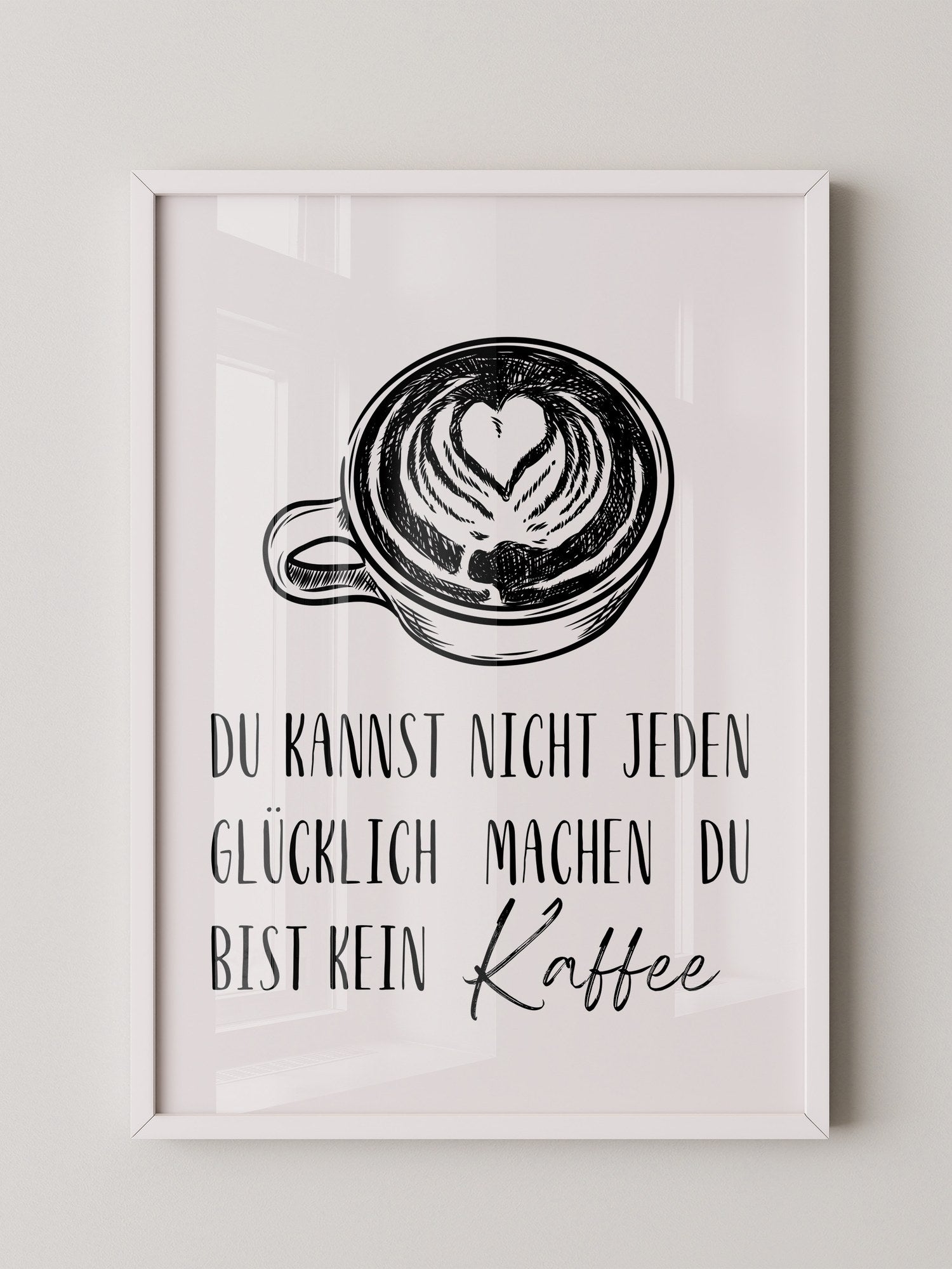 Kaffeetasse Herz Zeichnung