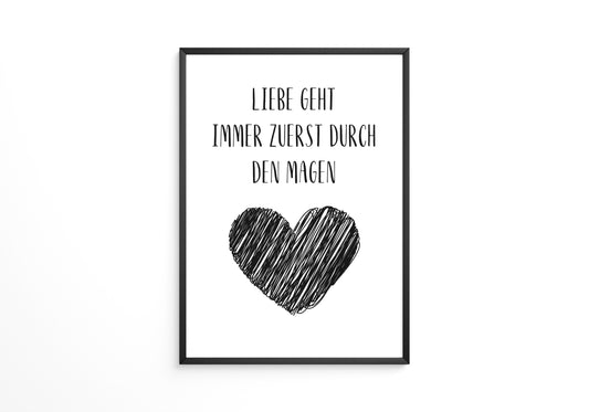 Herz Illustration Strichzeichnung
