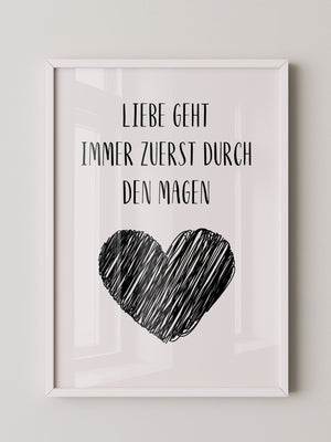 Herz Illustration Strichzeichnung