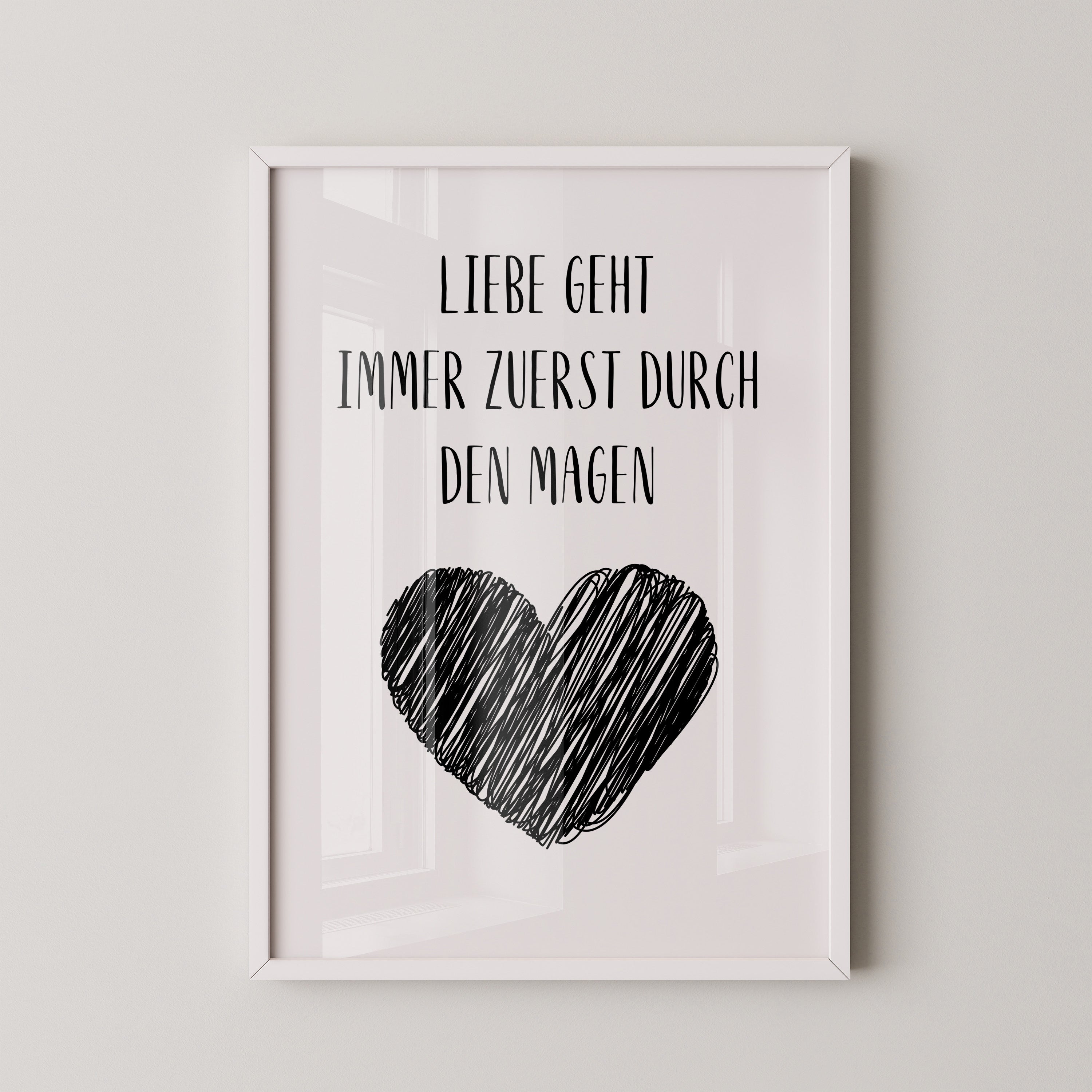 Herz Illustration Strichzeichnung