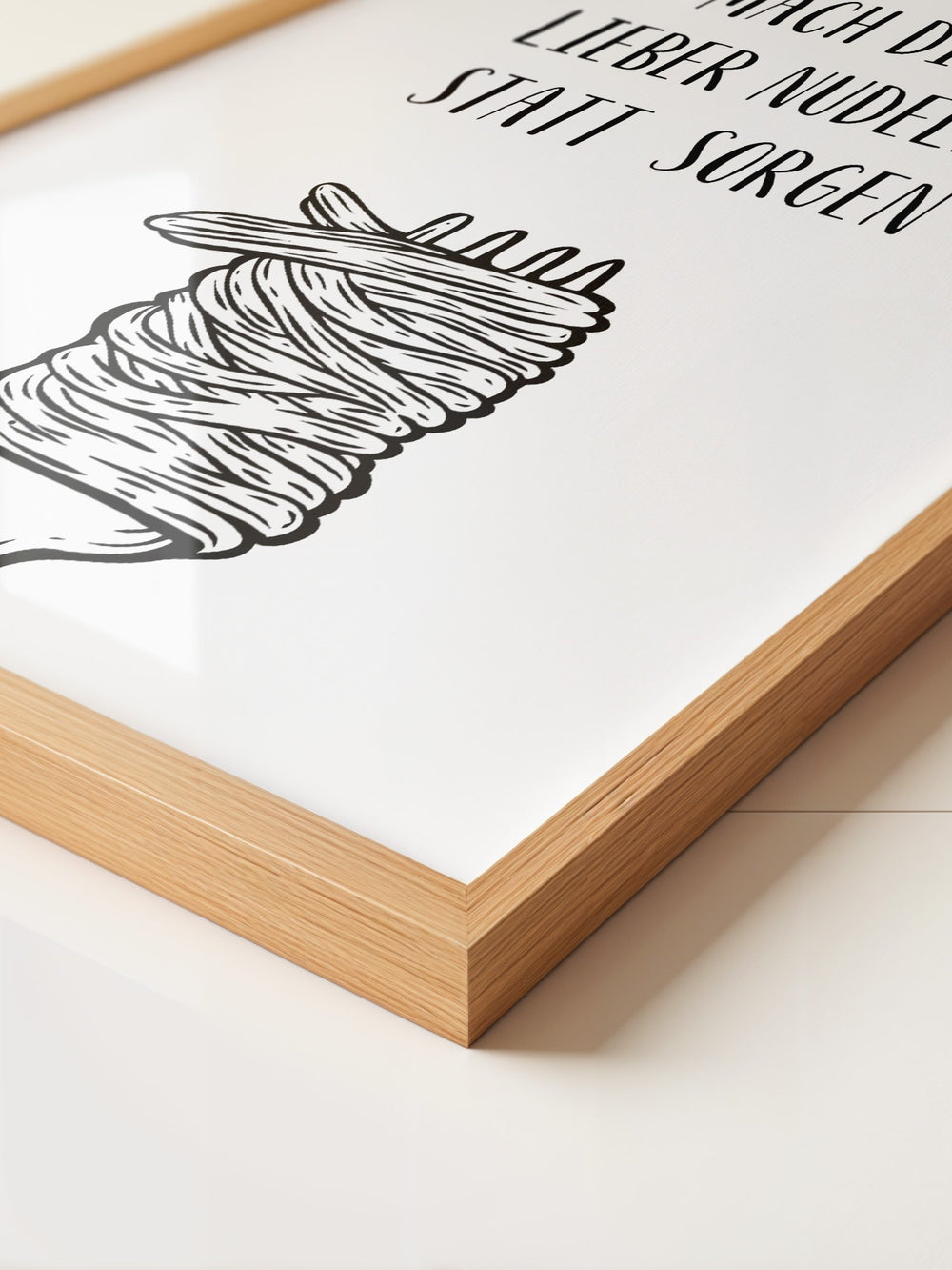 Nudeln Gabel Zeichnung witzig