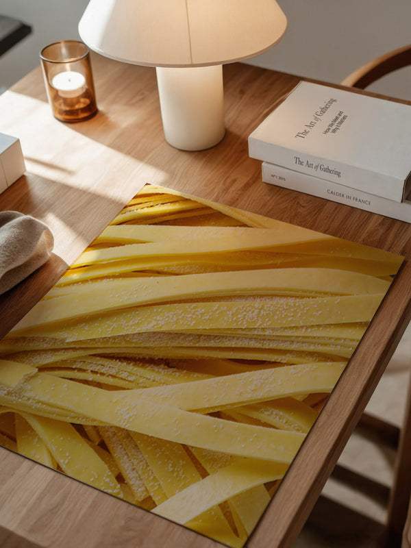 Pasta Nahaufnahme Textur Gelb