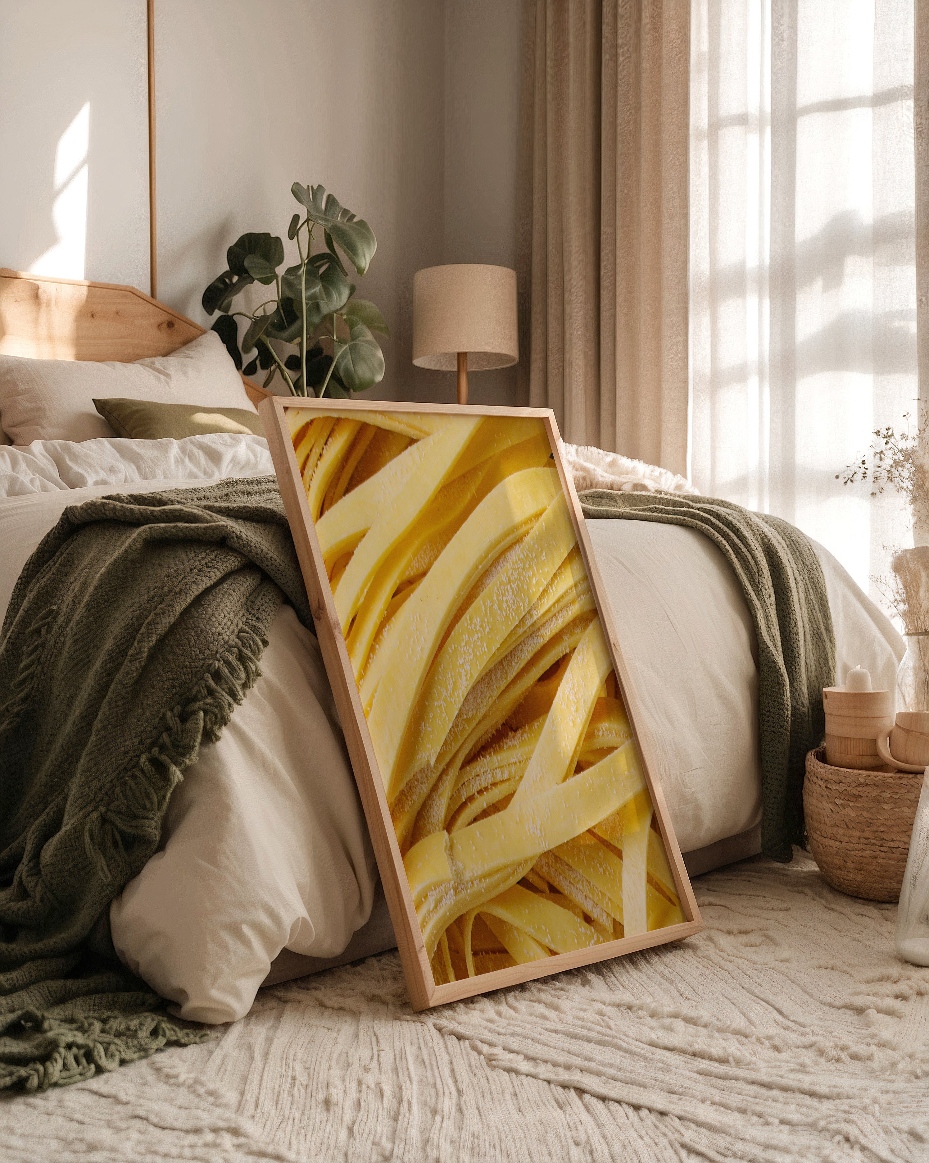 Pasta Nahaufnahme Textur Gelb