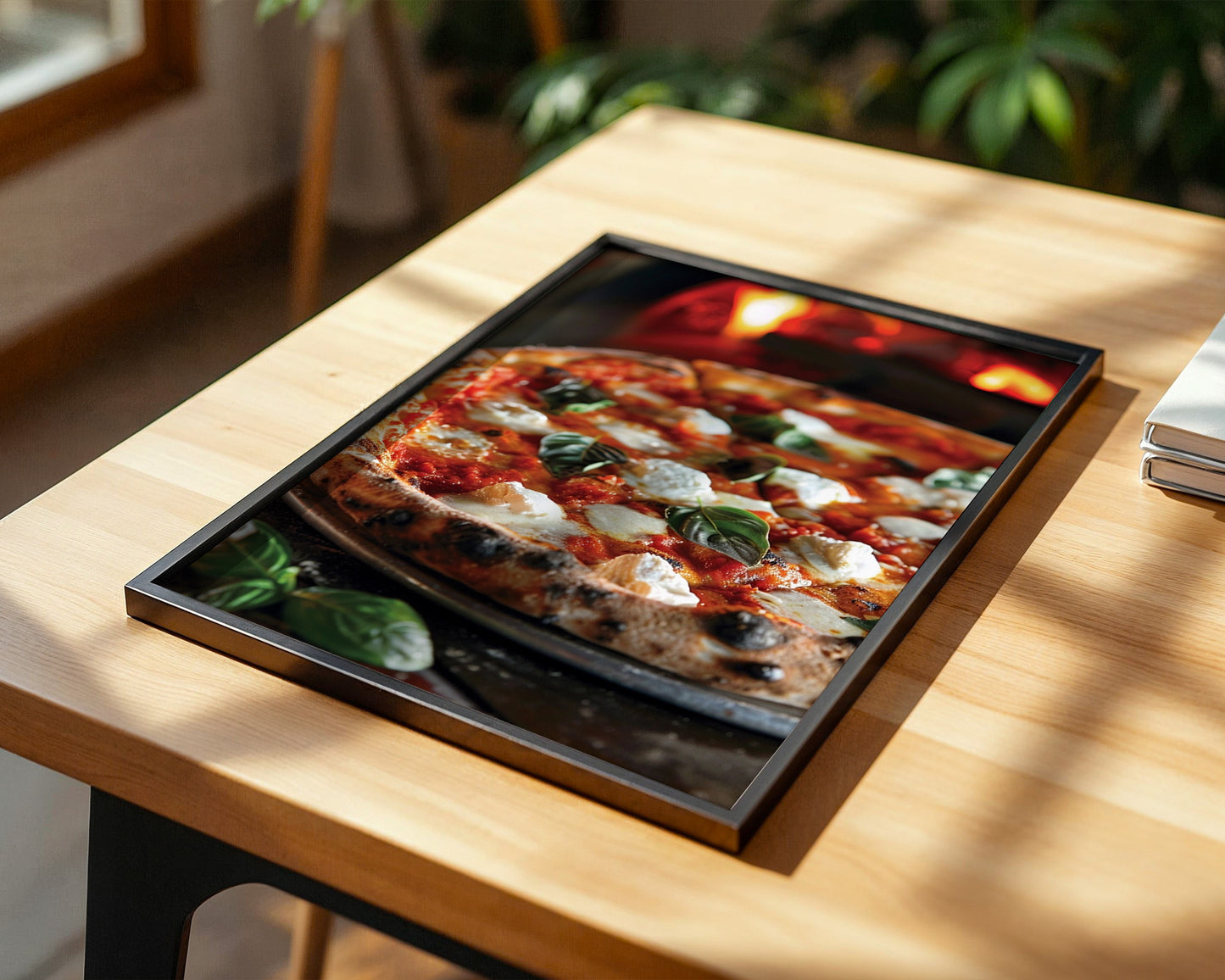 Pizza Basilikum Feuerromantik