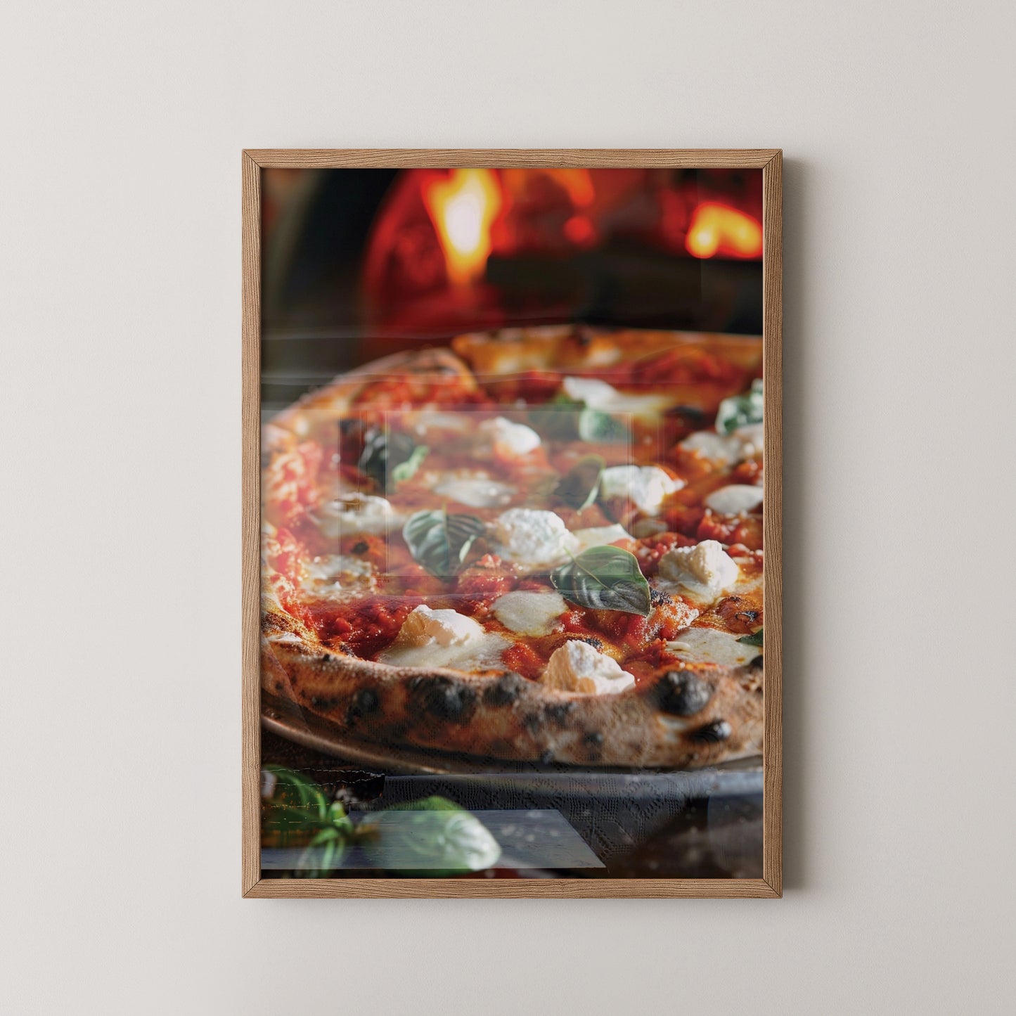 Pizza Basilikum Feuerromantik