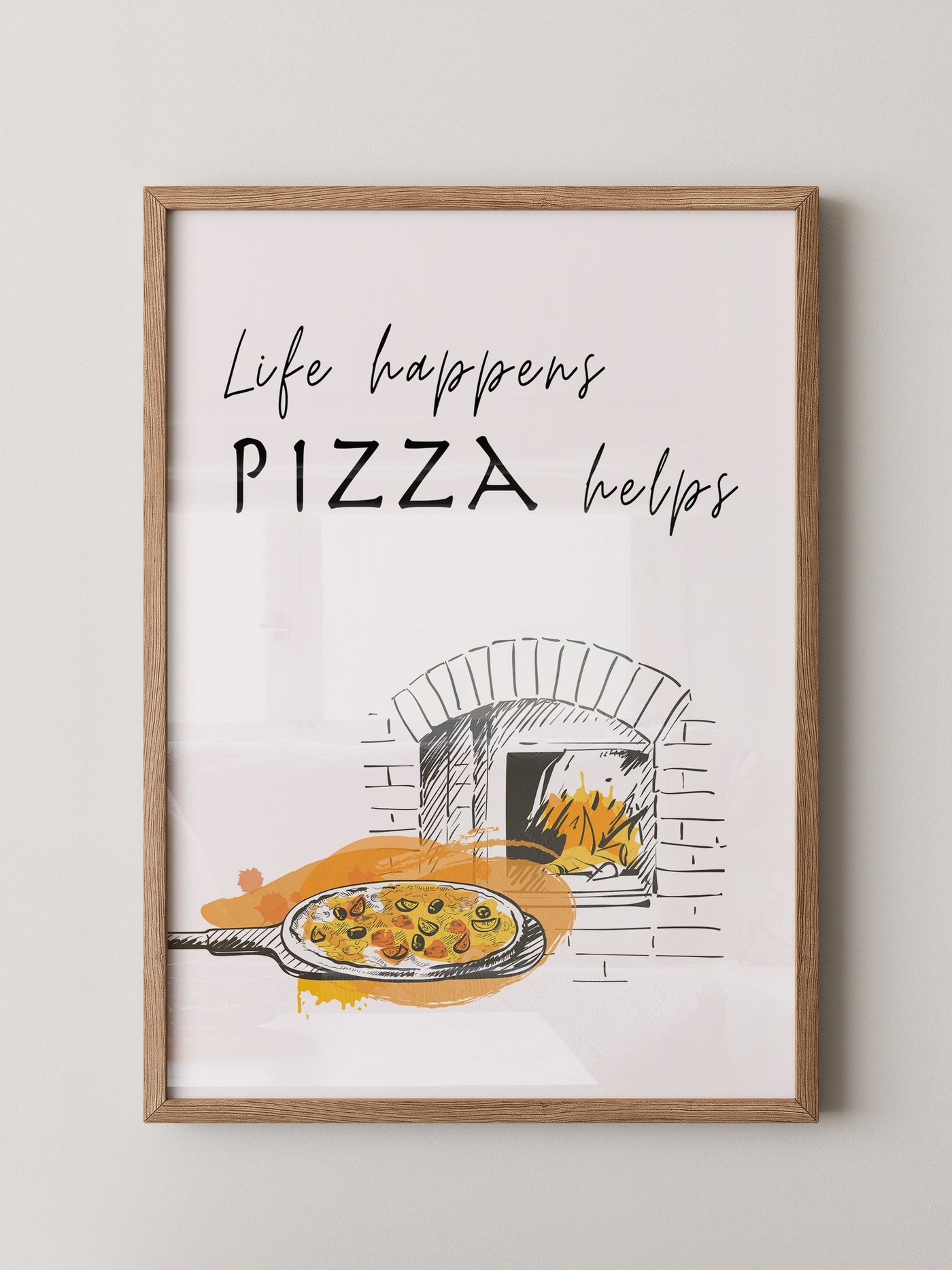 Pizzaofen Skizze warm