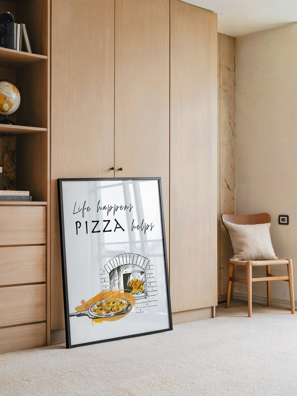 Pizzaofen Skizze warm