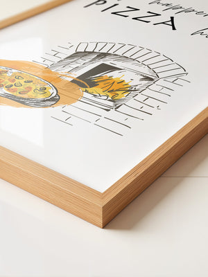 Pizzaofen Skizze warm