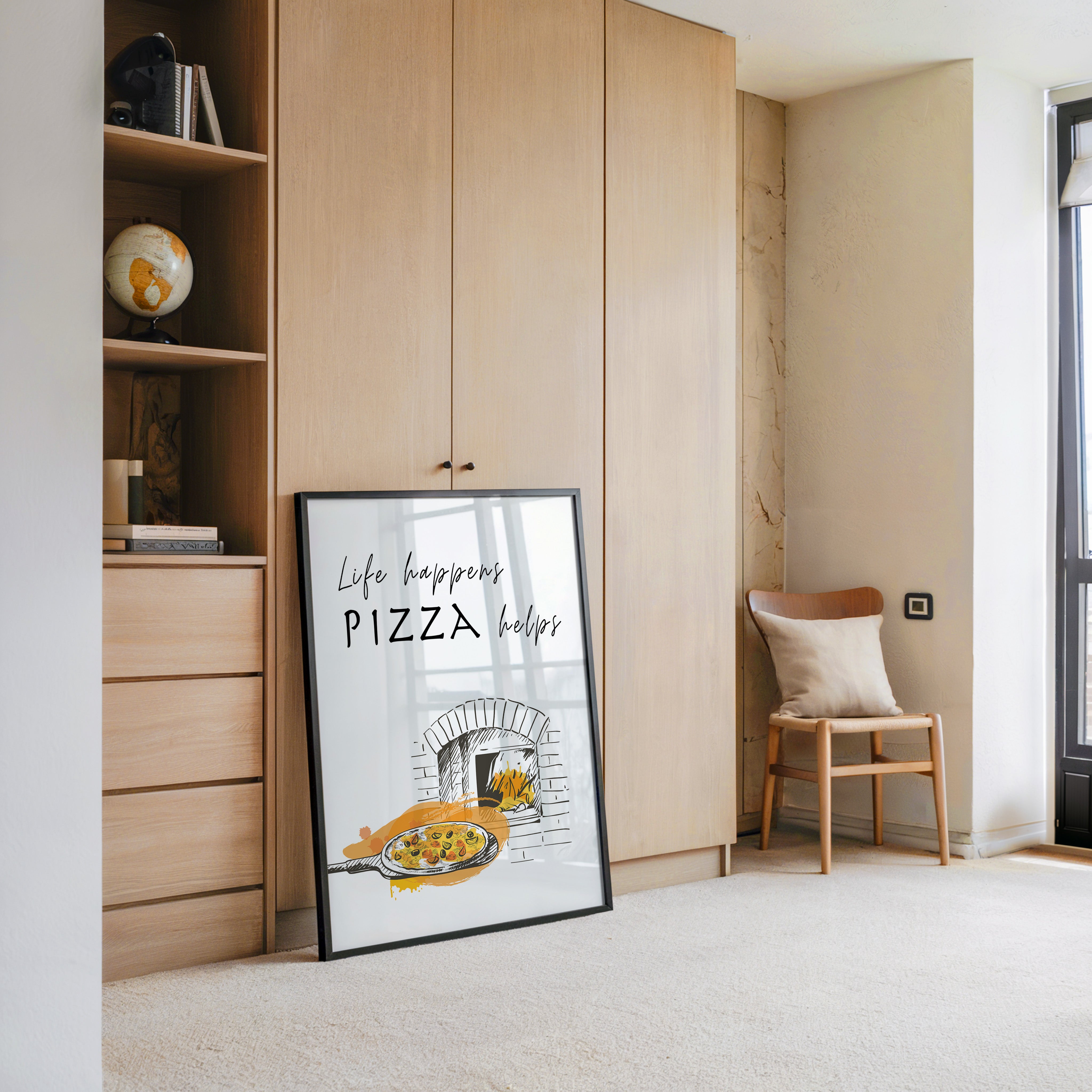 Pizzaofen Skizze warm