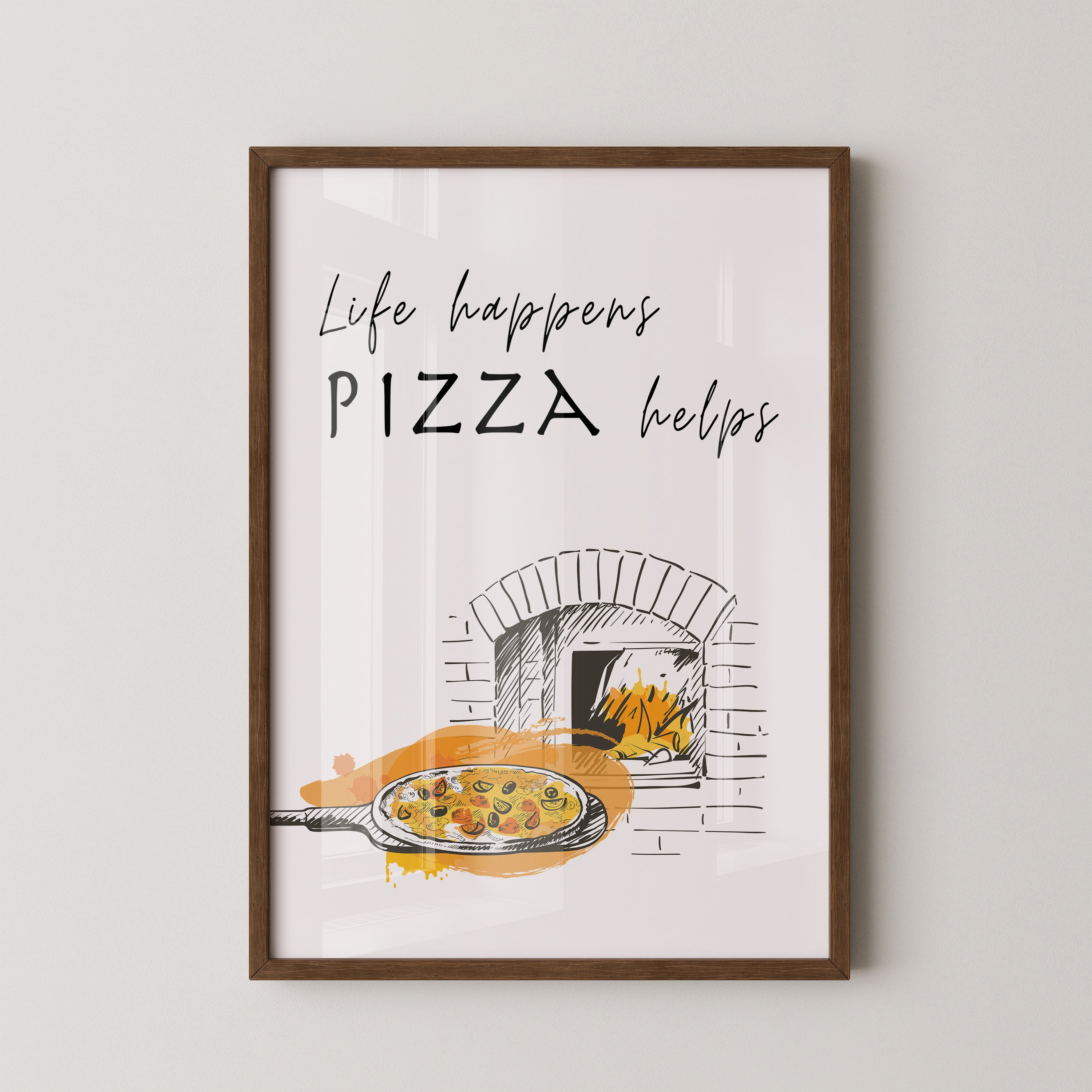 Pizzaofen Skizze warm