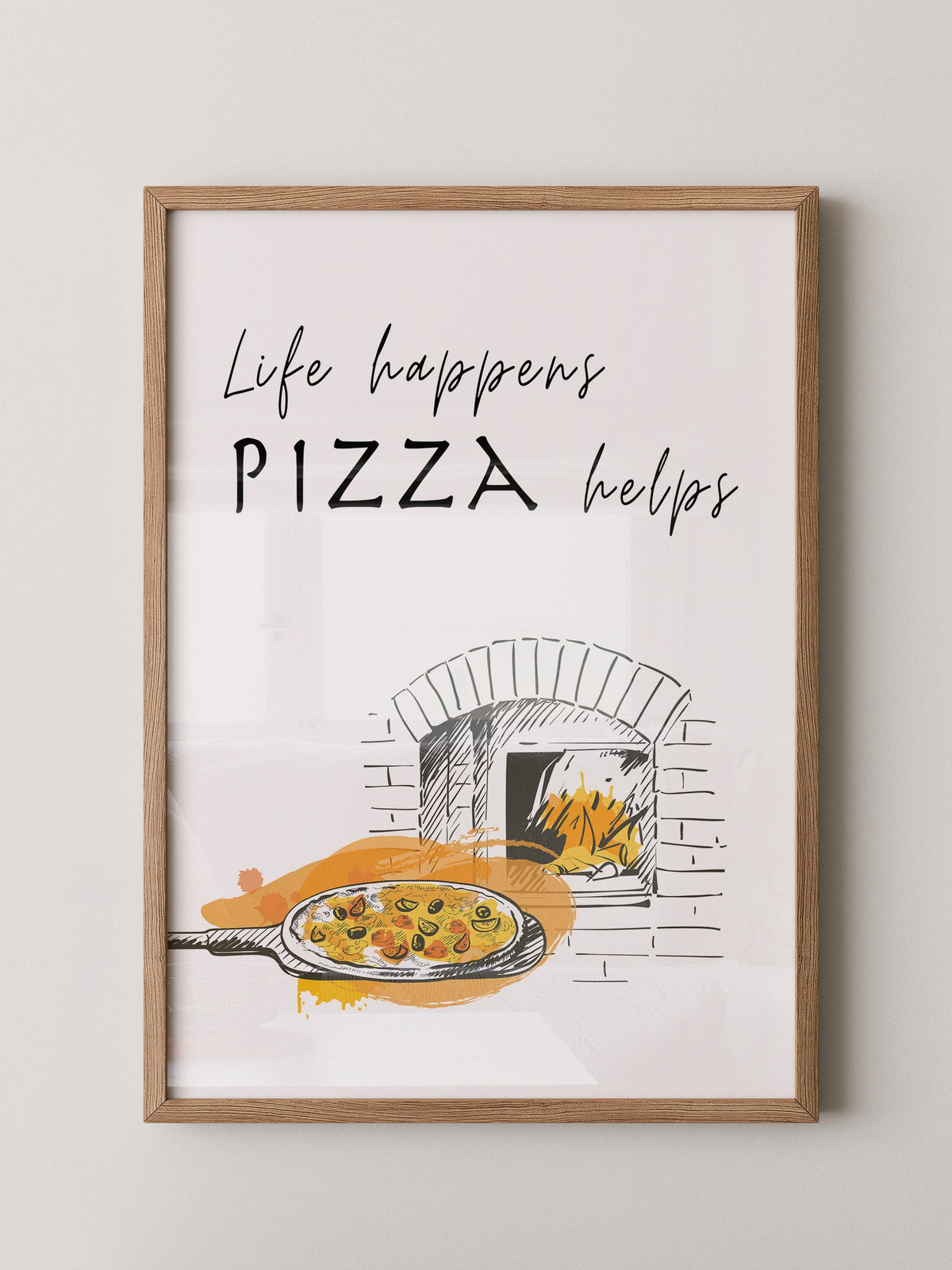 Pizzaofen Skizze warm