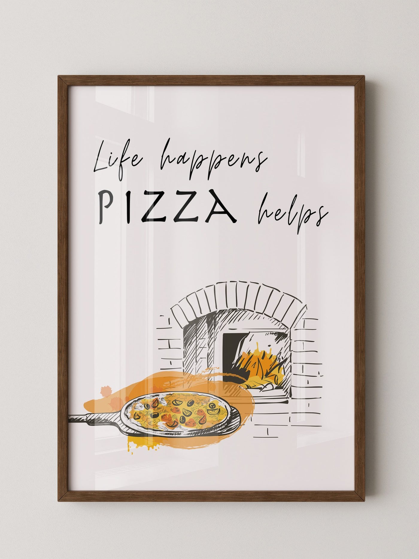 Pizzaofen Skizze warm