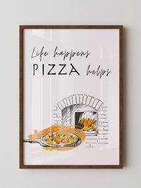 Pizzaofen Skizze warm