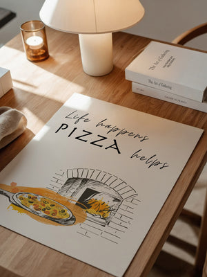 Pizzaofen Skizze warm