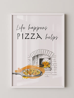 Pizzaofen Skizze warm