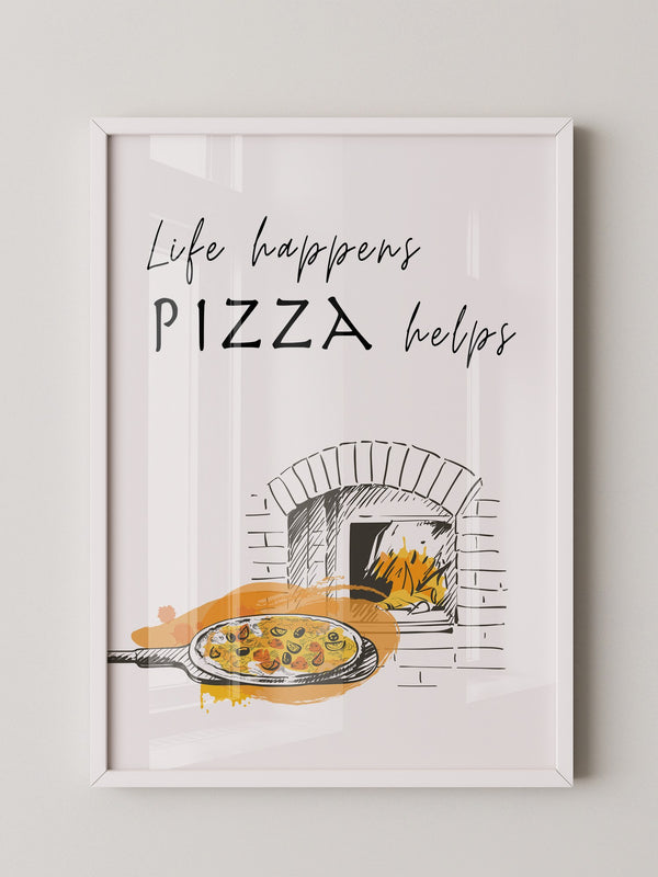 Pizzaofen Skizze warm