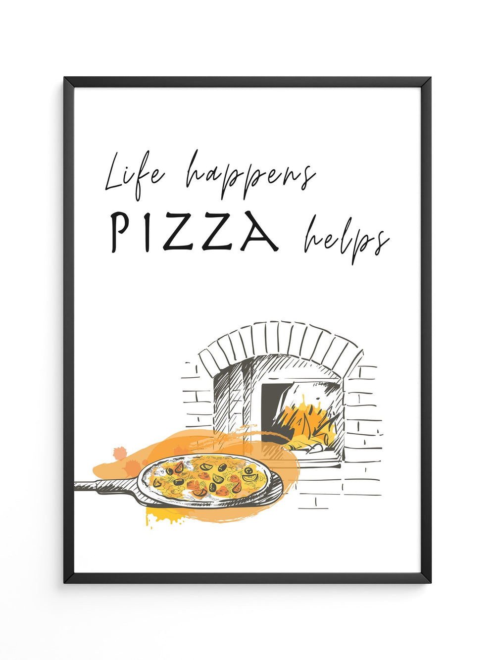 Pizzaofen Skizze warm