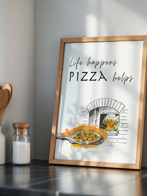 Pizzaofen Skizze warm