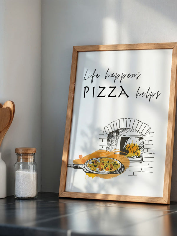 Pizzaofen Skizze warm