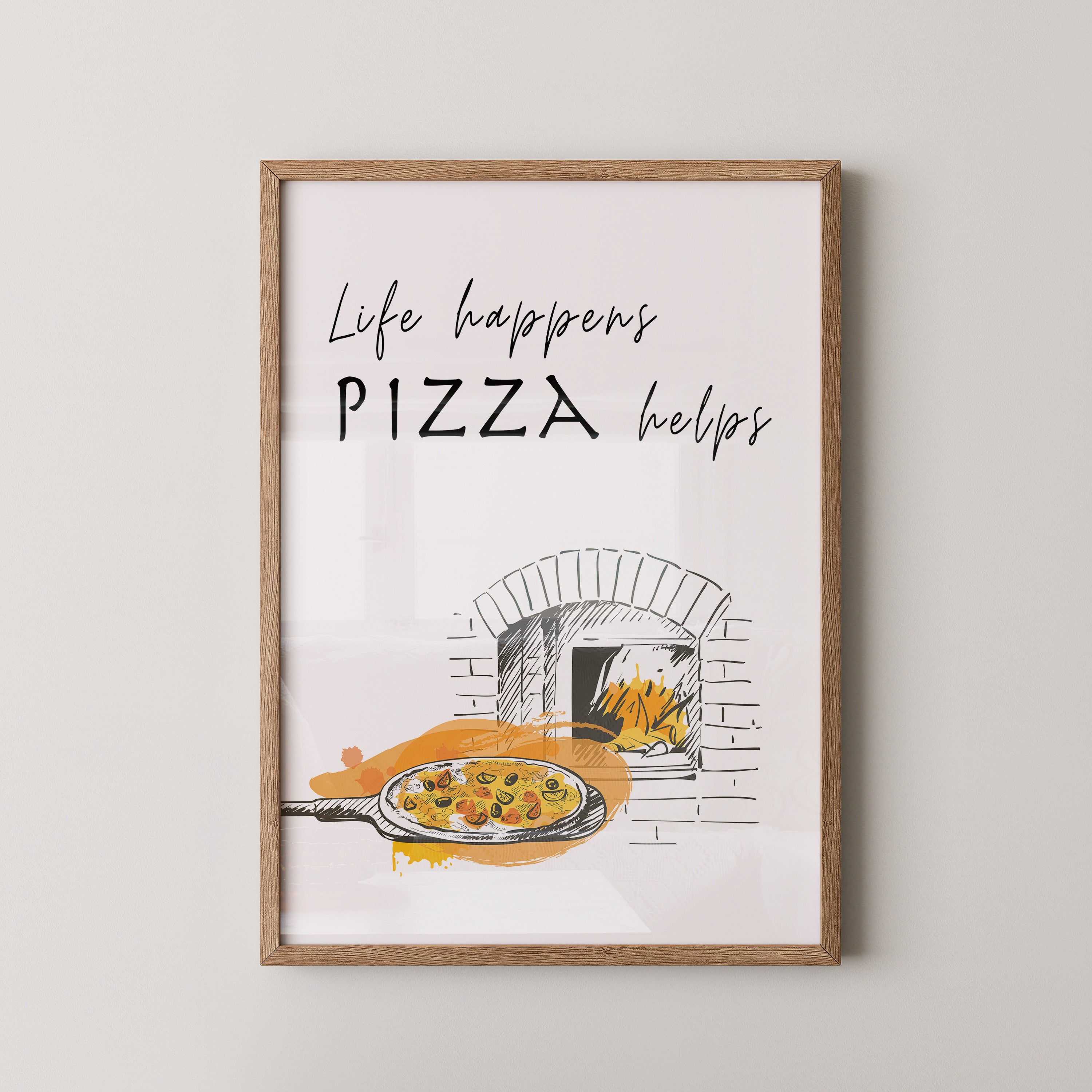 Pizzaofen Skizze warm