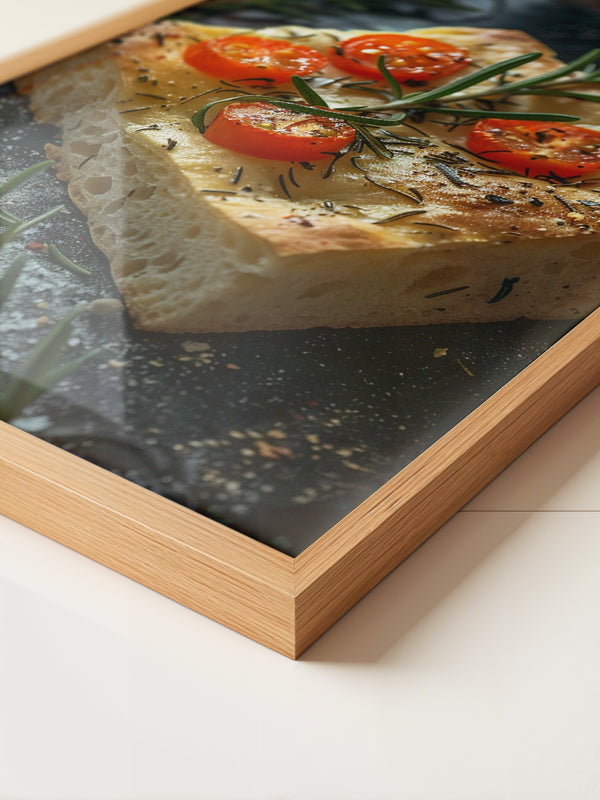 Focaccia Tomaten Rosmarin Rustikal