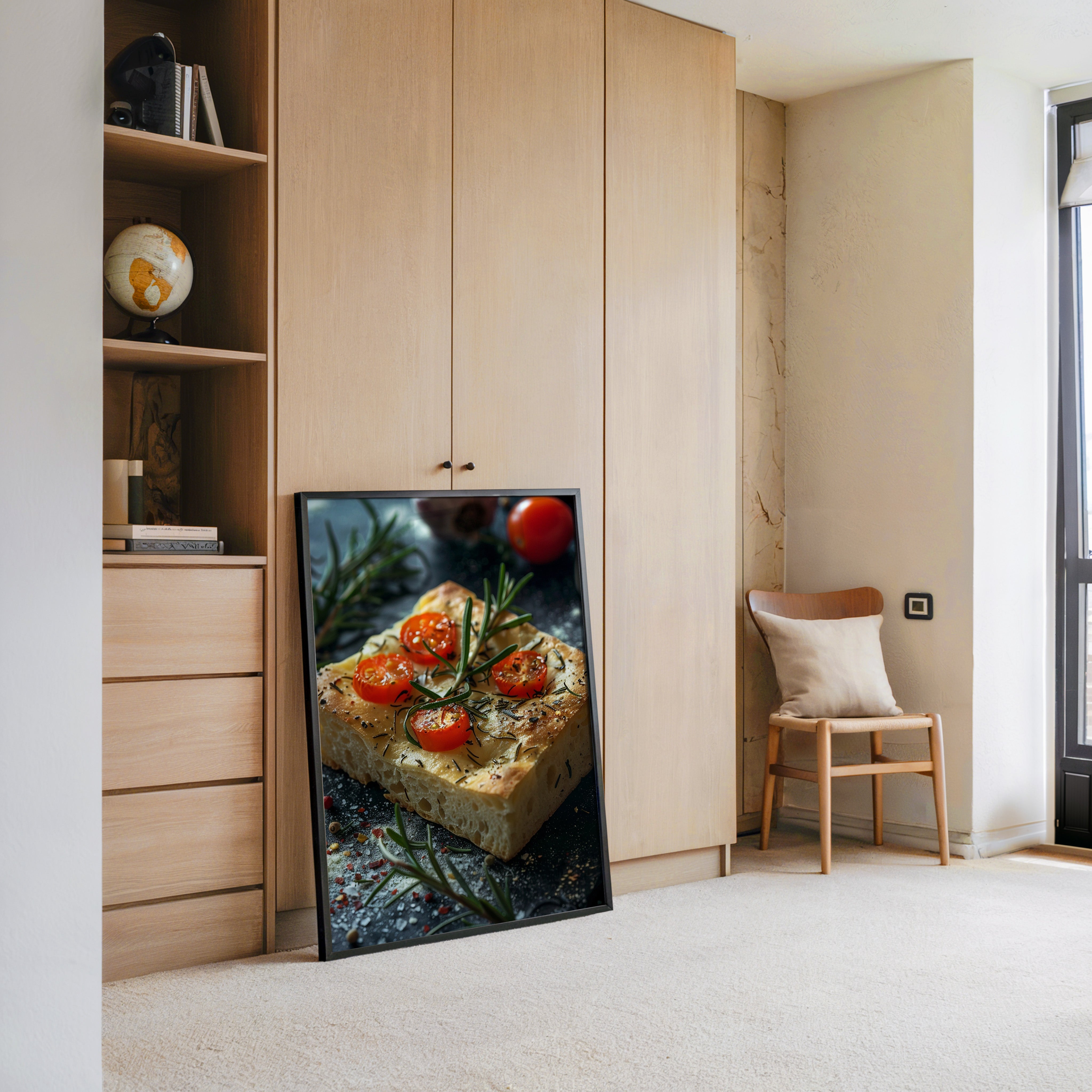 Focaccia Tomaten Rosmarin Rustikal