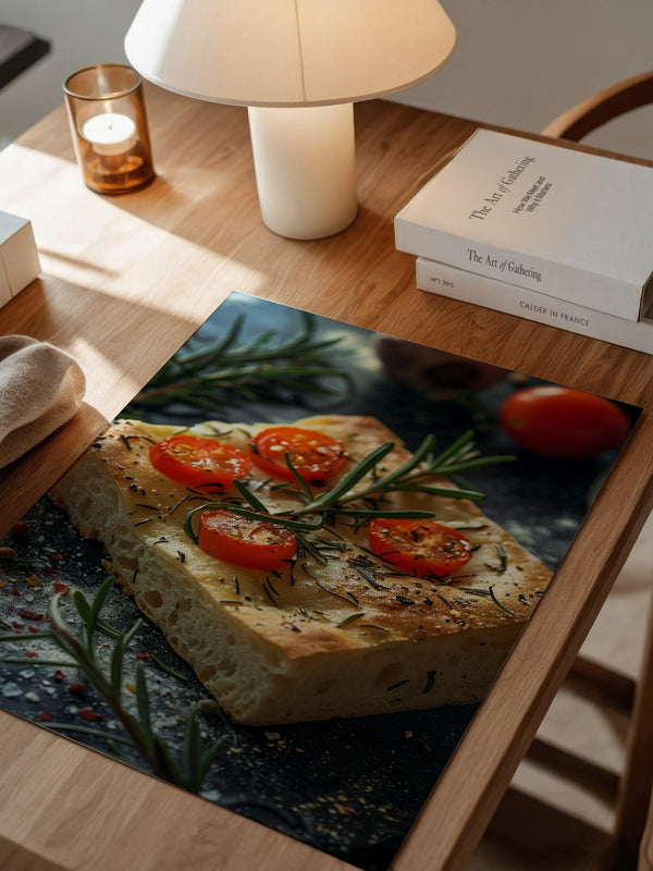 Focaccia Tomaten Rosmarin Rustikal