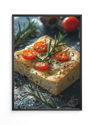 Focaccia Tomaten Rosmarin Rustikal