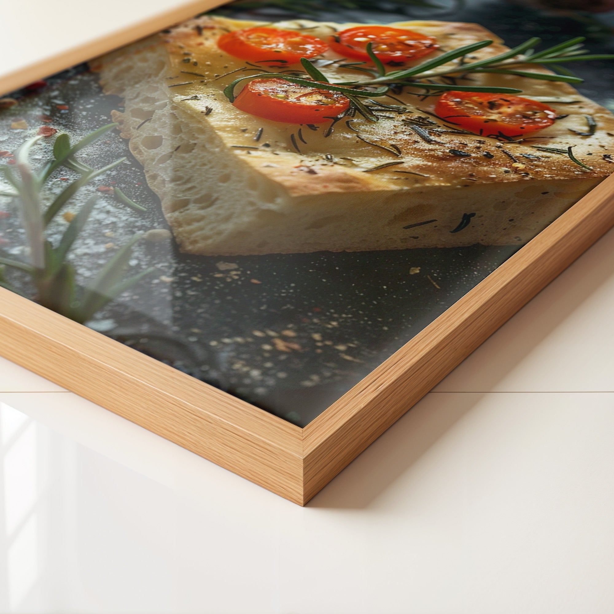 Focaccia Tomaten Rosmarin Rustikal