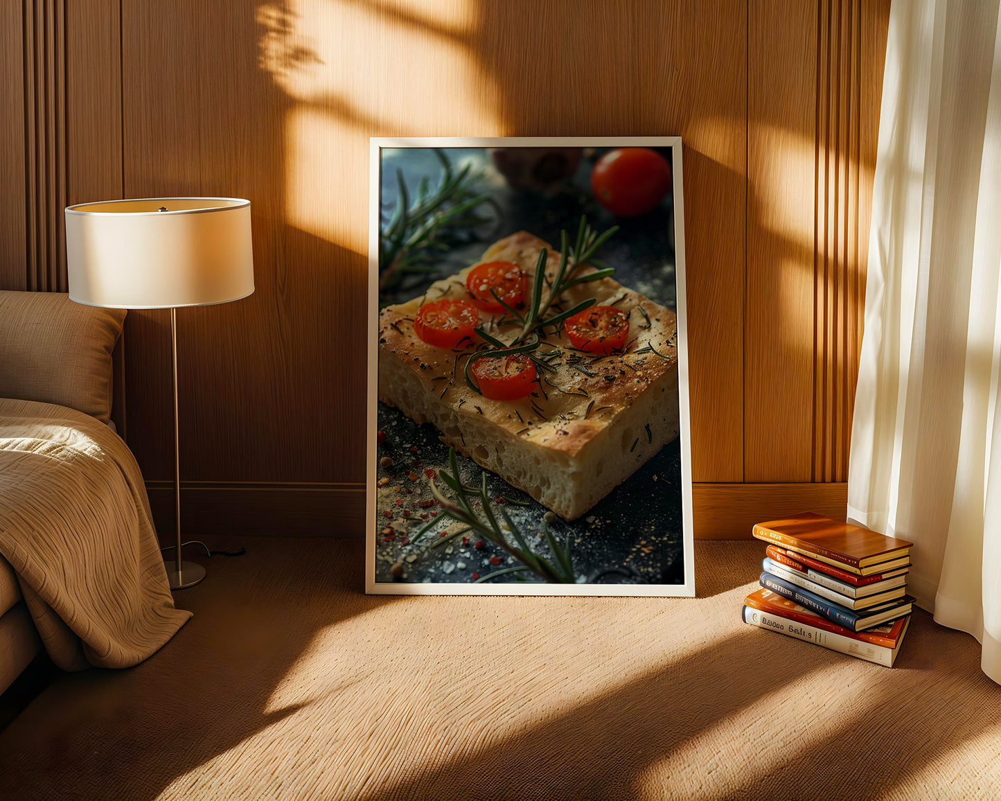 Focaccia Tomaten Rosmarin Rustikal