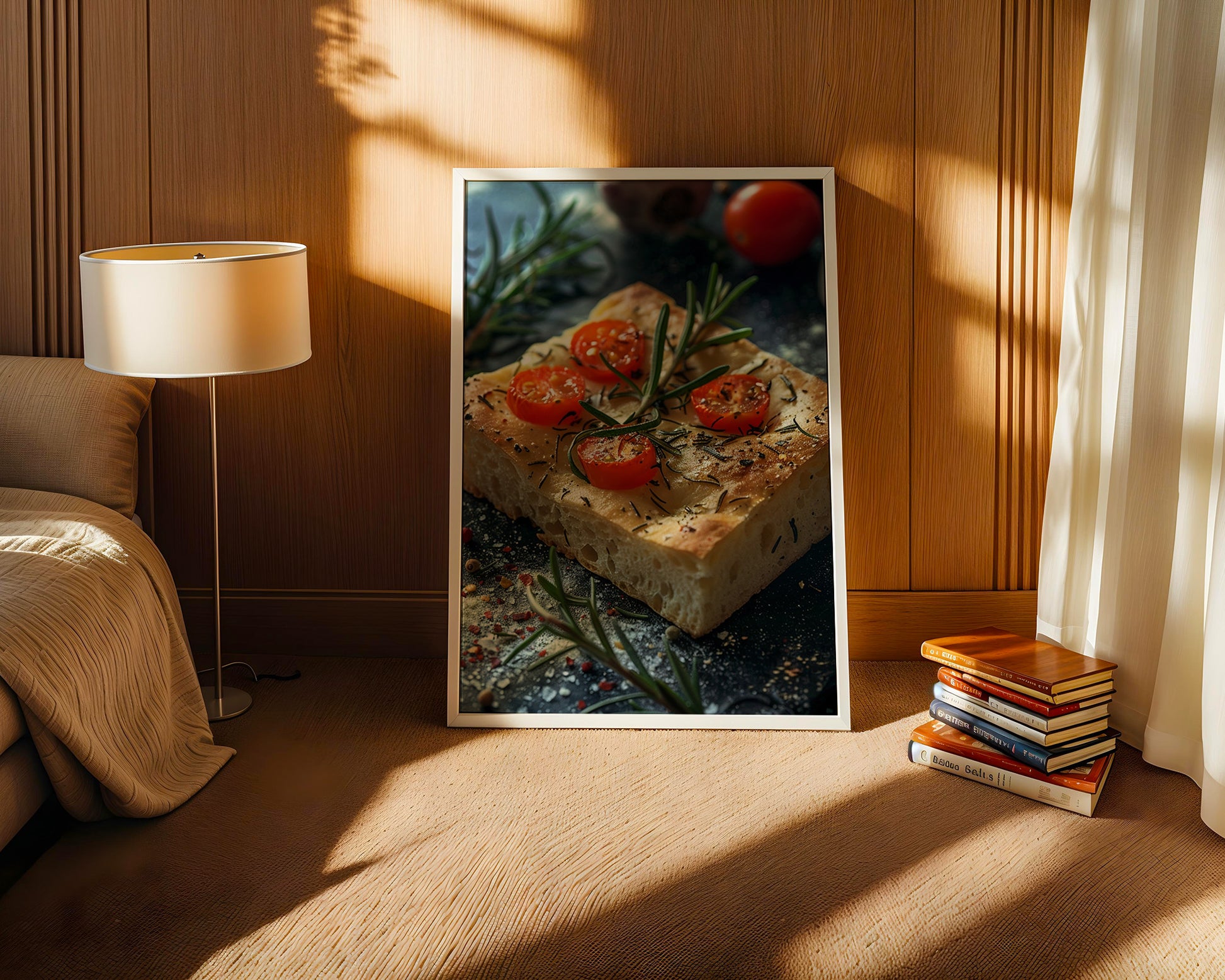 Focaccia Tomaten Rosmarin Rustikal