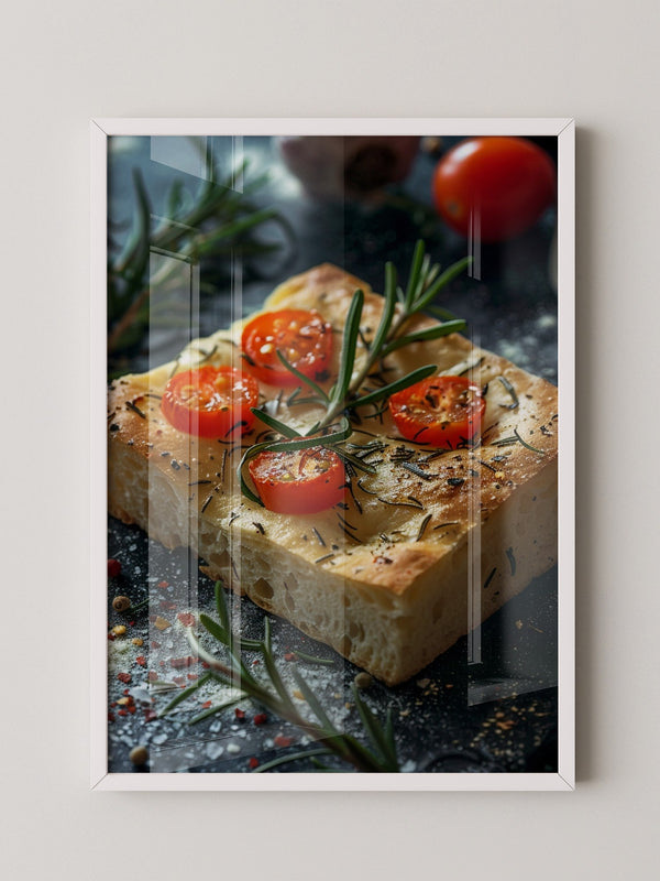 Focaccia Tomaten Rosmarin Rustikal
