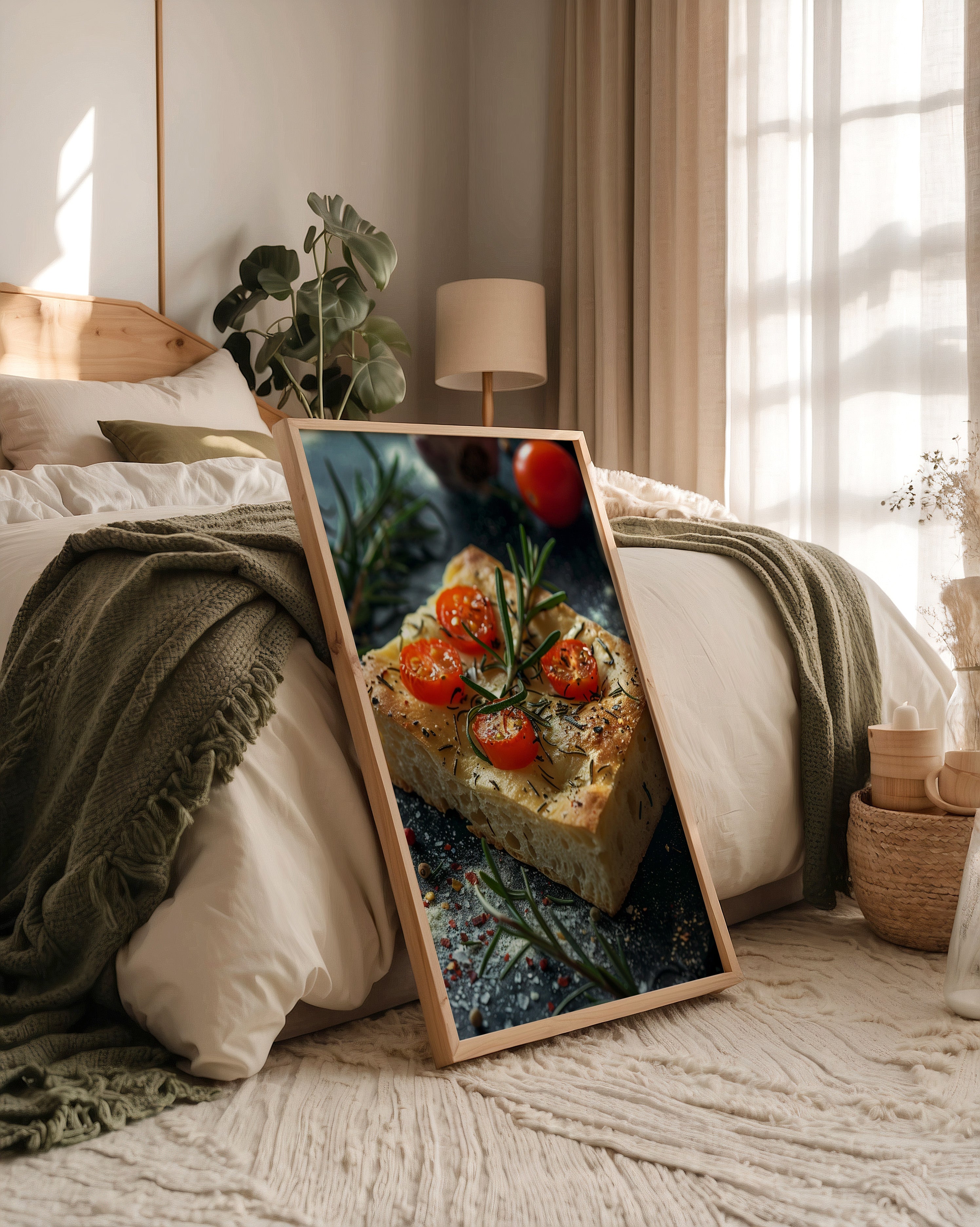 Focaccia Tomaten Rosmarin Rustikal