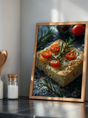Focaccia Tomaten Rosmarin Rustikal