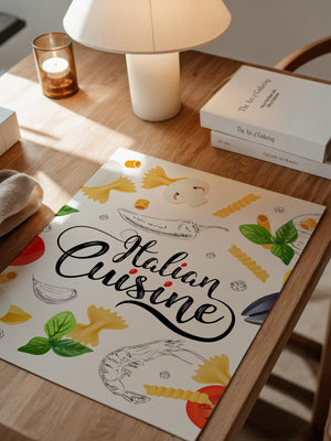 Italienische Zutaten Collage
