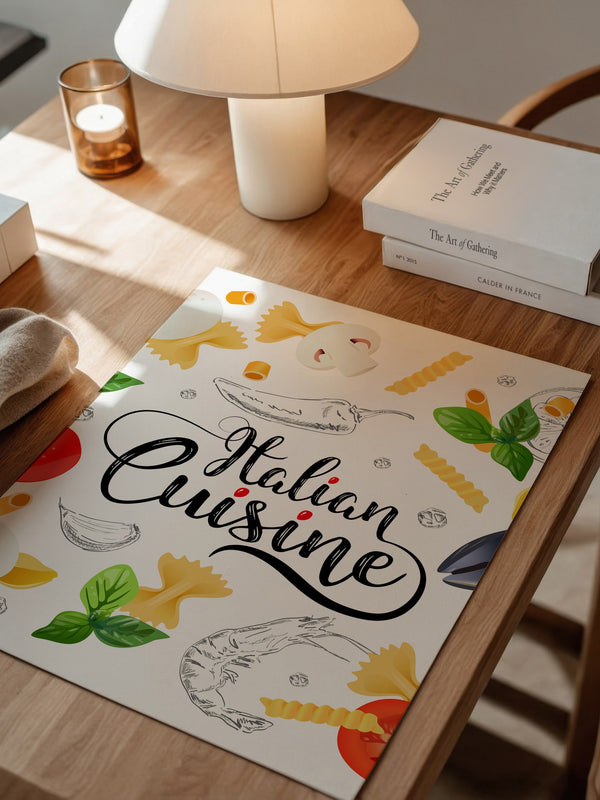 Italienische Zutaten Collage