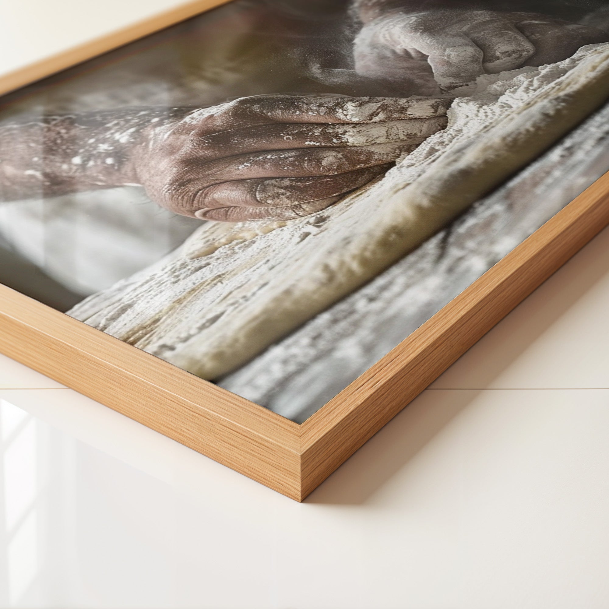 Bäckerhände Mehlstaub Vintage