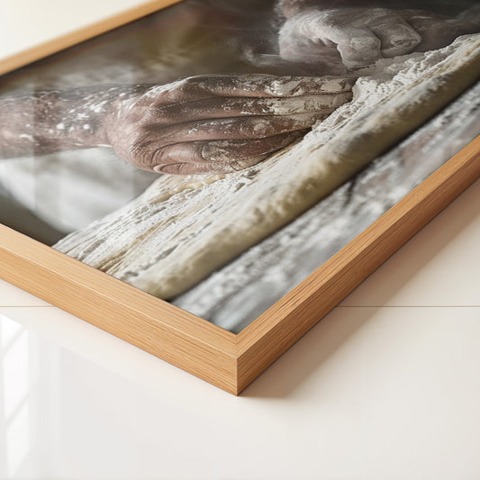 Bäckerhände Mehlstaub Vintage